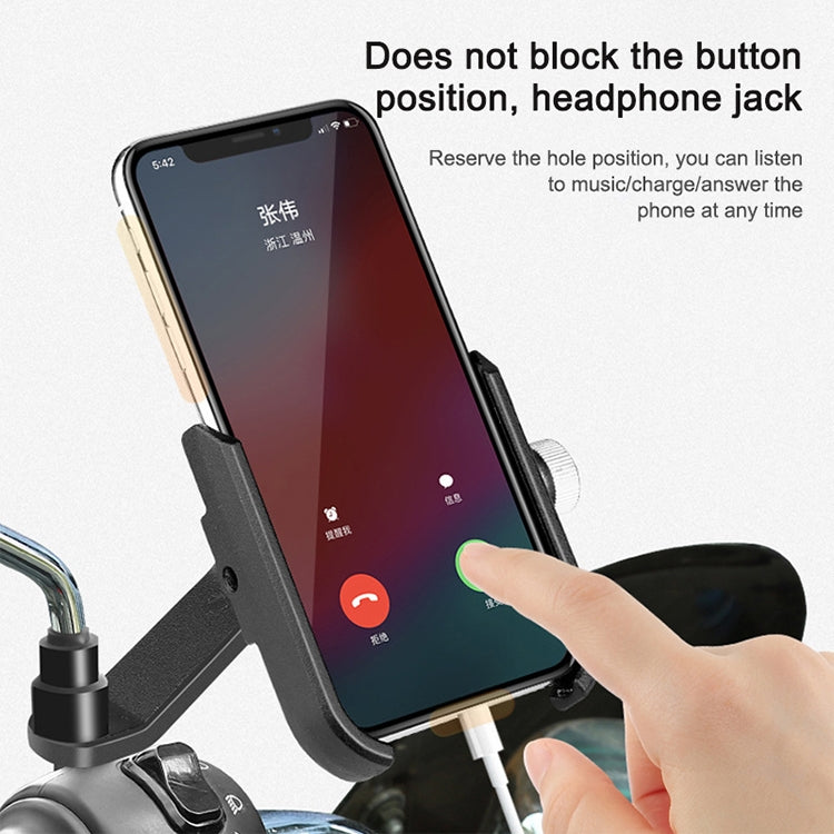 自転車携帯電話ホルダー オートバイ電動車ナビゲーション携帯電話ホルダー、ハンドルバー、バックミラー