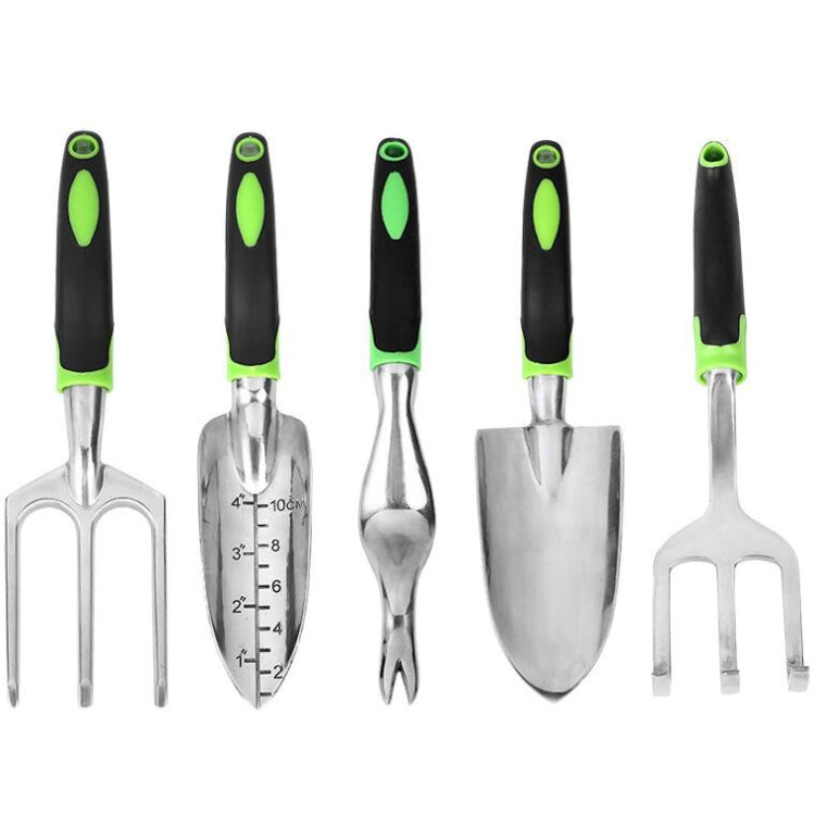 アルミ合金 ガーデン野菜園ツール 海用ツール、ワイドショベル、スケールショベル、三歯ショベル、三歯レーキ、雑草引き抜き、4個セット / 5個セット