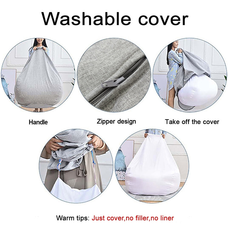 ラジーソファビーンバッグチェア用ファブリックカバー 70x80cm、80x90cm
