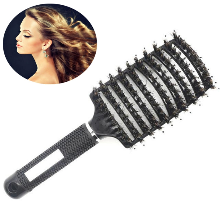 頭皮マッサージコーム ヘアブラシ ブリッスルナイロン 女性用カーリーデタングルヘアブラシ サロン用ヘアドレッシングスタイリングツール