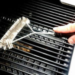 12インチ BBQブラシ ステンレススチールワイヤーブリッスル クリーニングブラシ ハンドル付き、12インチ
