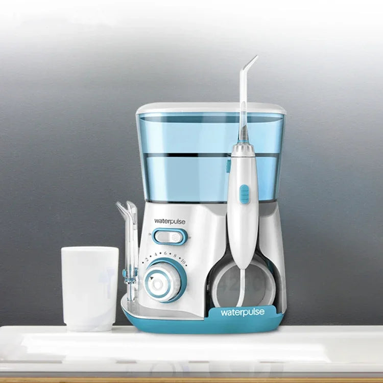 Waterpulse V300 800ml 口腔洗浄器 デンタルフロッサー 口腔衛生用ウォーターフロスクリーナー、米国、英国、EU対応