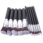 10本セット シルバー/ゴールド メイクブラシセット pincel maquiagem コスメティックス maquillaje メイクツール パウダー アイシャドウ コスメセット 10シルバーブラック、10プラチナ、10ゴールドブラック、10ホワイトシルバー、10ピンクゴールド、10ピンクシルバー