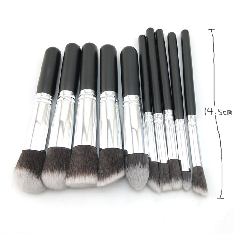 10本セット シルバー/ゴールド メイクブラシセット pincel maquiagem コスメティックス maquillaje メイクツール パウダー アイシャドウ コスメセット 10シルバーブラック、10プラチナ、10ゴールドブラック、10ホワイトシルバー、10ピンクゴールド、10ピンクシルバー