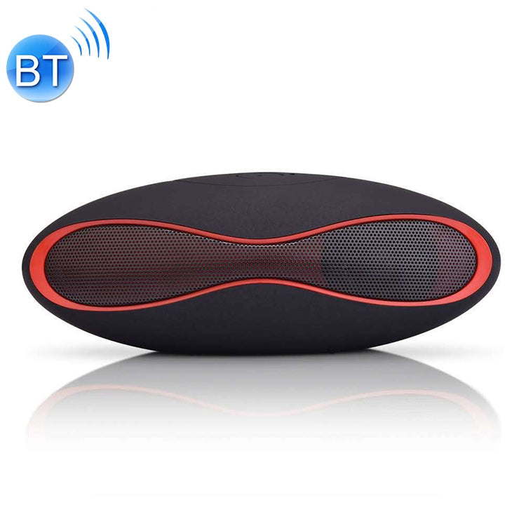 3Dステレオ ミニラグビー型 Bluetoothスピーカー TFカードスロット付き（ブルー）