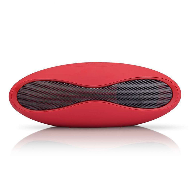 3Dステレオ ミニラグビー型 Bluetoothスピーカー TFカードスロット付き（ブルー）