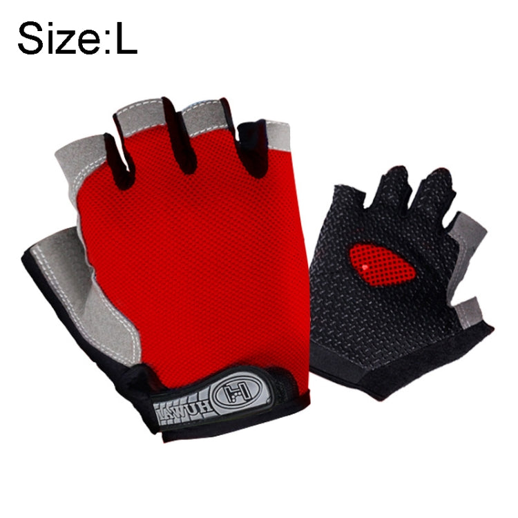 夏用男女兼用フィットネスグローブジムウエイトリフティングサイクリングヨガトレーニング薄手通気性滑り止めハーフフィンガーグローブ、S、L、XL、M