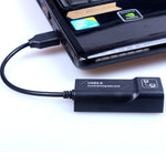 USBからRJ45 10/100 Mbps USBイーサネットアダプター ネットワークカード、USB 2.0 100Mbps
