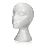 ダミーマネキンヘッド 女性用フォーム展示用 キャップ、ヘッドホン、ヘアアクセサリー、ウィッグ用 女性マネキンフォーム