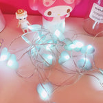 LEDフェアリーライト ラブハートランタン Navidad ストリングライト ホリデー照明 寝室用ホームデコレーション、3m 20LED