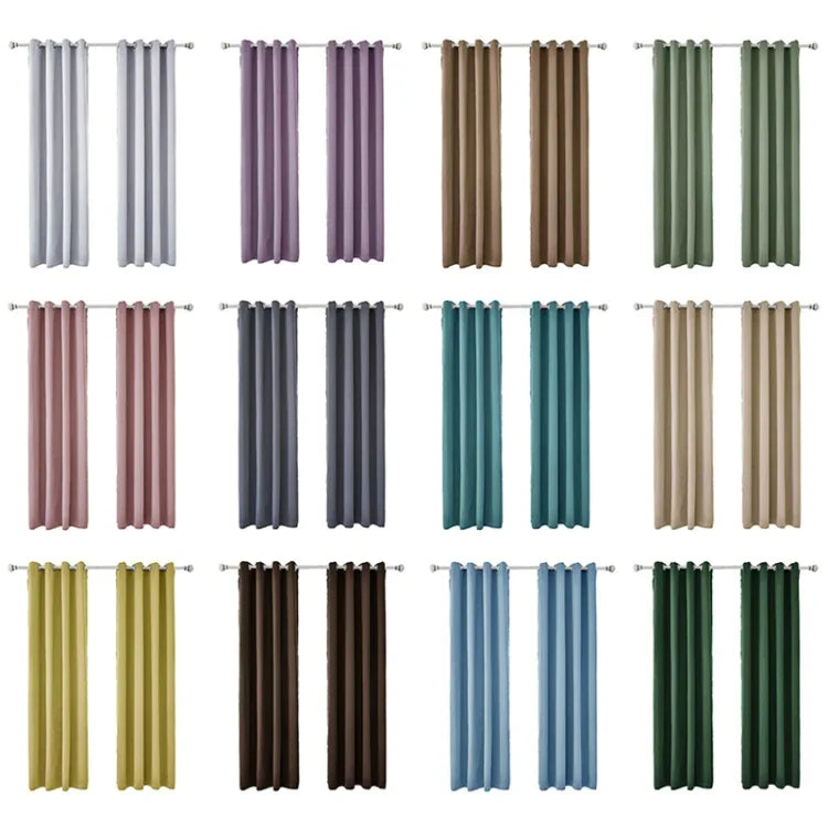 高精度 カーテン遮光布 断熱 無地カーテン 42x84インチ（107x213CM）、52x63インチ（132x160CM）、52x84インチ（132x213）