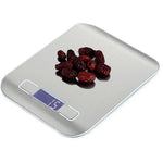 Digital Multi-function Stainless Steel Food Kitchen Scale with LCD Display, 5kg/1g, Rose Gold, 5kg/1g, Silver