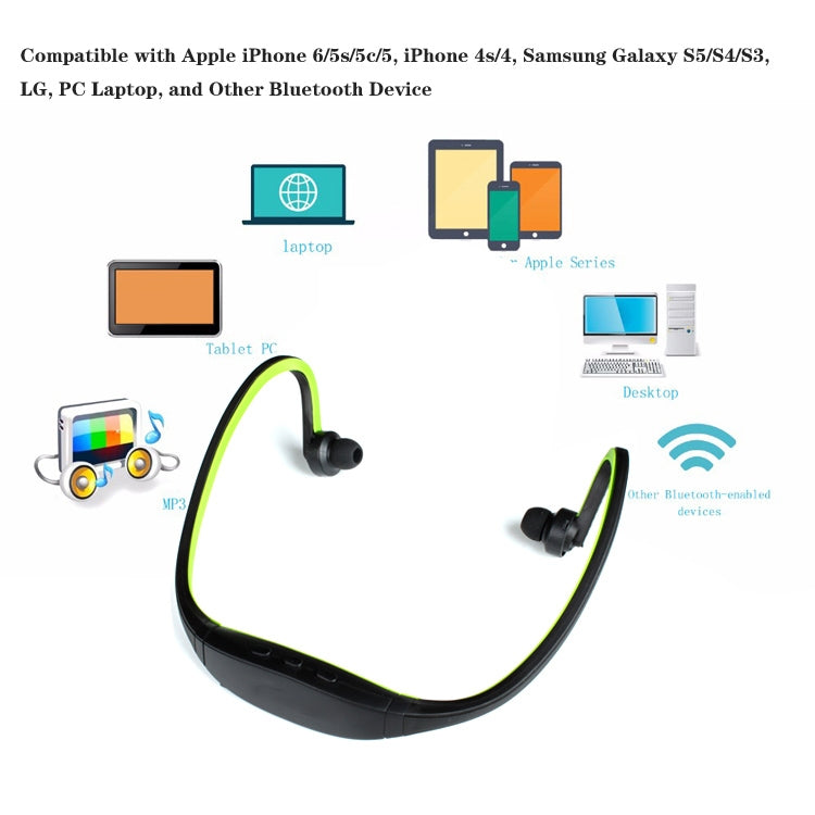 S9 ワイヤレススポーツBluetoothイヤホン iPhone Huawei XiaoMi対応、TF/SDカード＆マイク対応