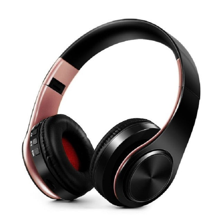 HIFIステレオワイヤレスBluetoothヘッドホン Xiaomi iPhone Samsungタブレット対応、マイク付き、SDカード＆FM対応
