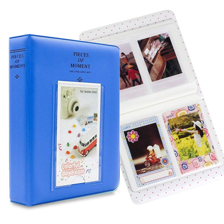 富士フイルム インスタックス ミニ 8 /7s /70 /25 /50s /90用 64ポケット名刺ホルダー、ベージュ、ブルー、グリーン、オレンジ、ピンク、スカイブルー