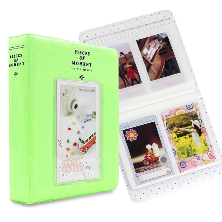 富士フイルム インスタックス ミニ 8 /7s /70 /25 /50s /90用 64ポケット名刺ホルダー、ベージュ、ブルー、グリーン、オレンジ、ピンク、スカイブルー