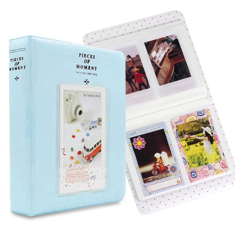 富士フイルム インスタックス ミニ 8 /7s /70 /25 /50s /90用 64ポケット名刺ホルダー、ベージュ、ブルー、グリーン、オレンジ、ピンク、スカイブルー