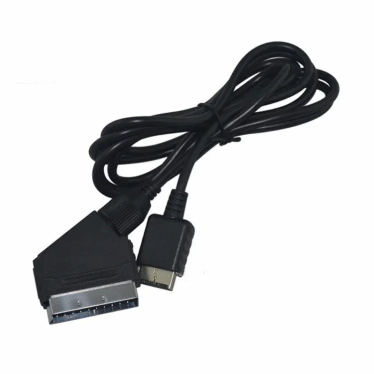 1.8m ソニー PS2/PS3 RGB SCART ケーブル TV AV リード 交換接続ケーブル PAL/NTSC コンソール用、PS2 / PS3 用