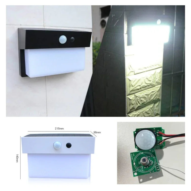 2.5W 50LED ソーラー景観ライト 屋外中庭ライト制御＋レーダー感知壁掛けランプ