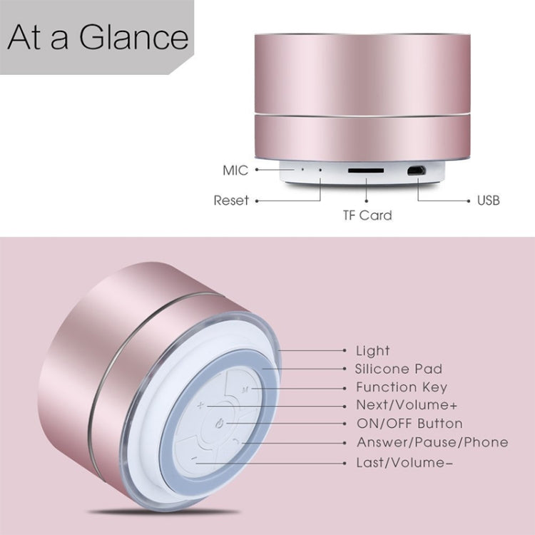 LENRUE ポータブルワイヤレスBluetoothスピーカーステレオLEDスピーカー内蔵マイクMP3ミニサブウーファースマートコラムラウドスピーカー、TBD049445801A、TBD049445801B、TBD049445801C、TBD049445801D