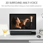 TOPROAD 高出力10WハイファイポータブルワイヤレスBluetoothスピーカーステレオサウンドバー TF FM USBサブウーファーカラム コンピューターTV電話用