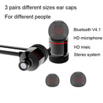 MoreBlue S07 ワイヤレス Bluetooth イヤホン メタル磁気ステレオベースヘッドホン コードレススポーツヘッドセット マイク付きイヤーバッド