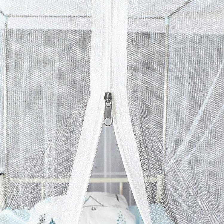 学生寮上段用 防塵トップサイドシングルドア蚊帳 無料設置、90x190x150 cm（スタンドなし）、90x190x150 cm（スタンド付き）