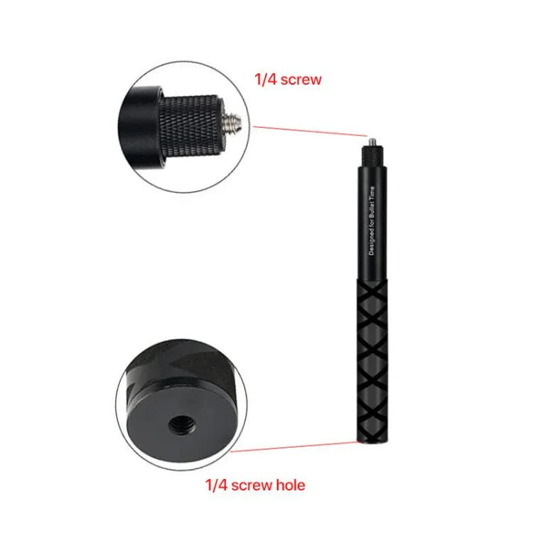 1.2m アクションカメラアクセサリー 自撮り棒 Insta360 ONE XおよびONEスポーツカメラハンドルアクセサリー用, 1.2m Insta360 ONE X / ONE用