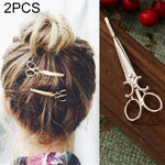 2個セット シンプルヘアオーナメント パーソナライズドヘアクリップ オーナメント レトロワードフォルダーヘッドドレス