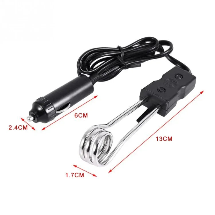 ポータブル12V/24V電気車用沸騰浸漬式水ヒーター 旅行 キャンプ ピクニック用、12V、24V