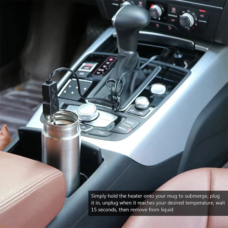 ポータブル12V/24V電気車用沸騰浸漬式水ヒーター 旅行 キャンプ ピクニック用、12V、24V