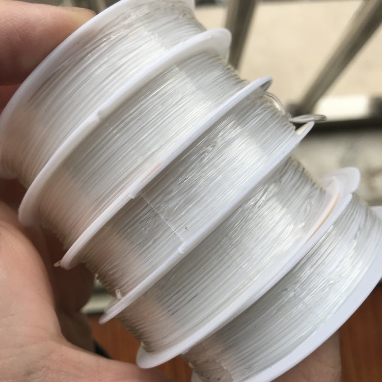 5個セット 透明 釣り糸 弾性糸 DIY 手作り ジュエリー アクセサリー 材料 ビーズ ワイヤーロープ, 0.5mm, 0.6mm, 0.7mm, 1mm, 0.8mm