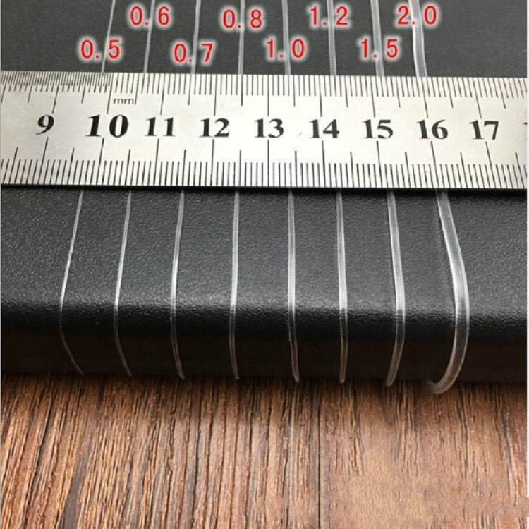 5個セット 透明 釣り糸 弾性糸 DIY 手作り ジュエリー アクセサリー 材料 ビーズ ワイヤーロープ, 0.5mm, 0.6mm, 0.7mm, 1mm, 0.8mm