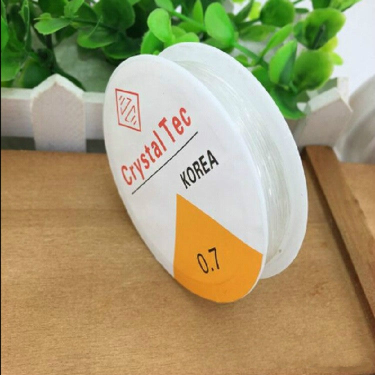5個セット 透明 釣り糸 弾性糸 DIY 手作り ジュエリー アクセサリー 材料 ビーズ ワイヤーロープ, 0.5mm, 0.6mm, 0.7mm, 1mm, 0.8mm