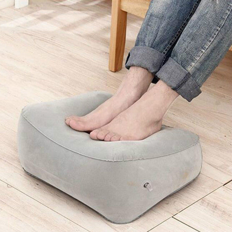 旅行用ポータブル膨らませるフットレストピローマットパッド、16x9cm、38x29cm