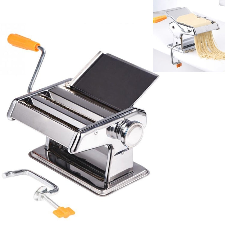 家庭用ステンレスパスタ製造機 手動ヌードルメーカー スパゲッティ手切り器、ヌードルメーカー