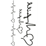 10 PCS Classic Black  Waterproof Temporary Tattoo Sticker