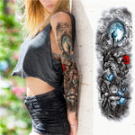 Large Arm Sleeve Waterproof Temporary Tattoo Sticker