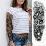 Large Arm Sleeve Waterproof Temporary Tattoo Sticker