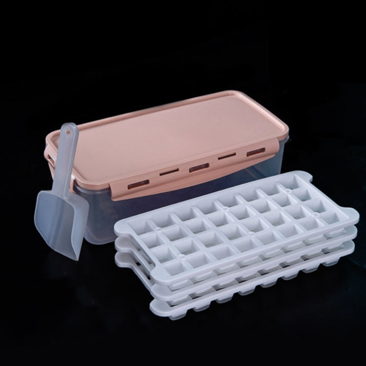 蓋付き家庭用シリコン製アイスボックス 氷キューブ型 冷蔵庫用氷格子 クイックフリーザー ランダムカラー配送、64グリッド、96グリッド、128グリッド