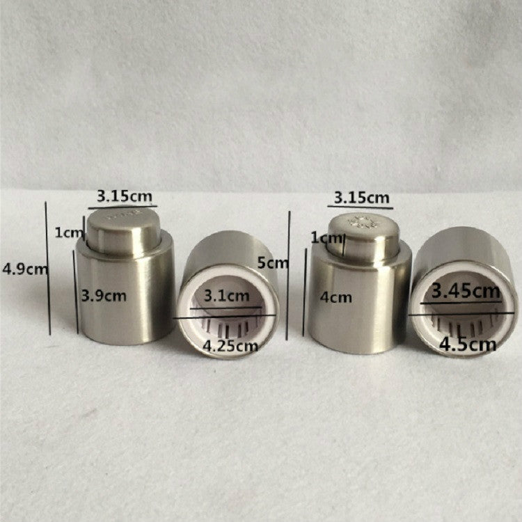 プッシュ式ステンレス製赤ワインストッパー シャンパンストッパー 赤ワインストッパー 無地ワインストッパー シャンパンストッパー 無地シャンパンストッパー