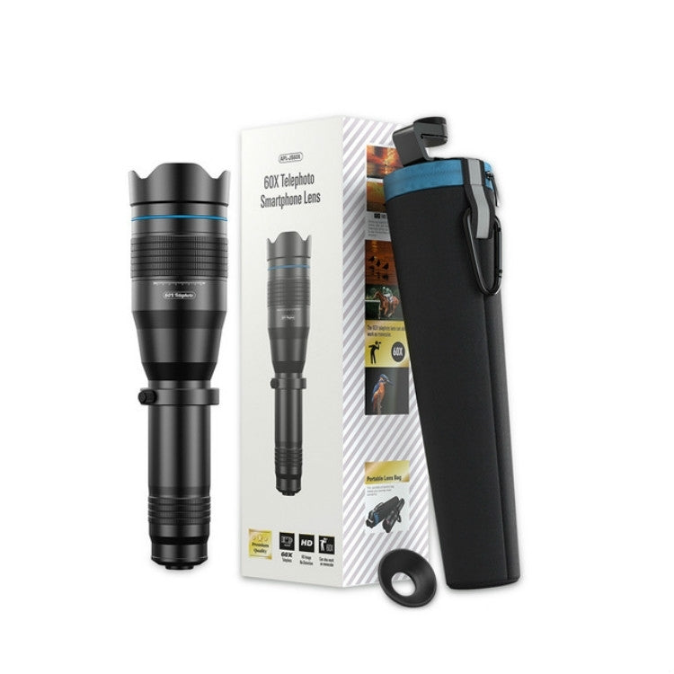 APEXEL APL-JS60XJJ09 オールメタル60X HD外付け拡大鏡望遠鏡 ユニバーサル望遠スマホレンズ