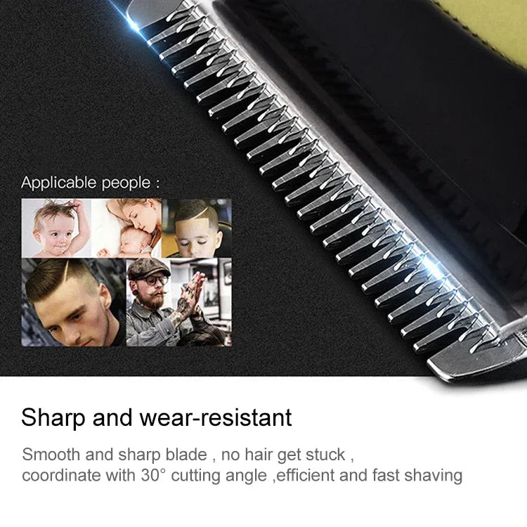 Surker SK-803 高出力LCDヘアクリッパー プラグイン両用電動バリカン