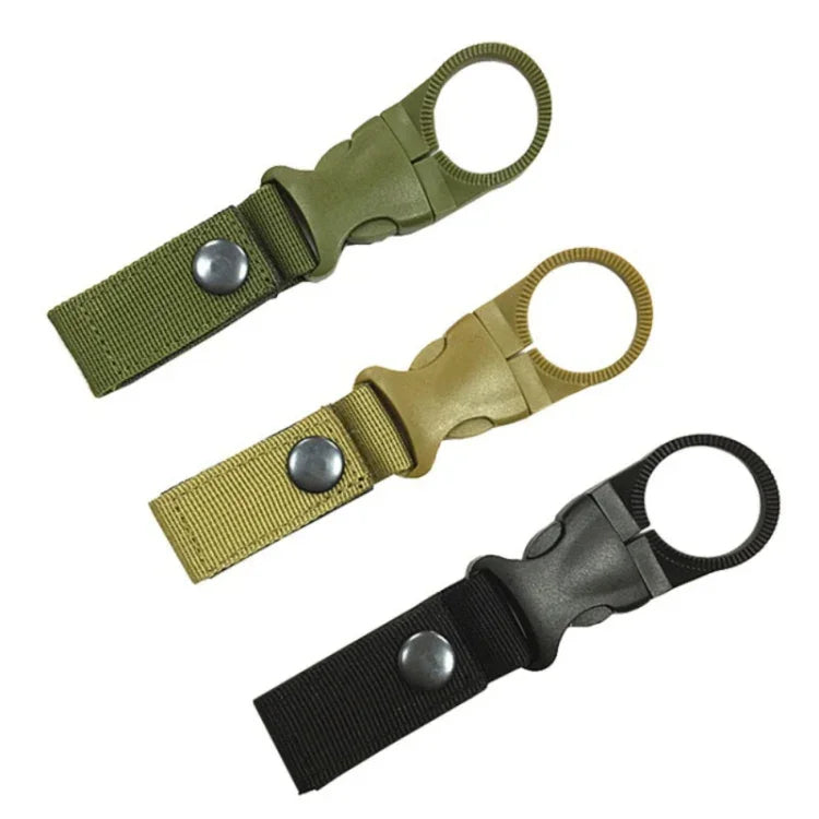 2個セットウェビングアウトドアカラビナバックパックハンガーフック キャンプハイク用ウォーターボトルクリップハングクラスプバックルホルダーツール