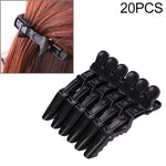 20個入り プロフェッショナル アリゲーター型ヘアクリップ 女性用プラスチックボビーピン ヘアピン リボン ヘッドバンド 女の子用スタイリングツール