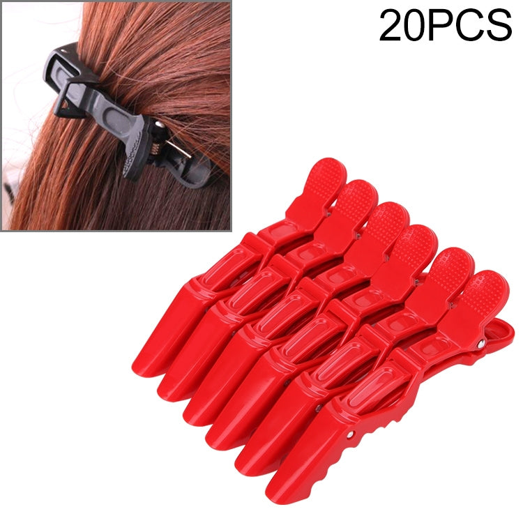 20個入り プロフェッショナル アリゲーター型ヘアクリップ 女性用プラスチックボビーピン ヘアピン リボン ヘッドバンド 女の子用スタイリングツール