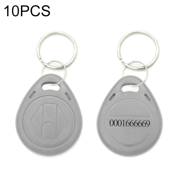 10個セット 125KHz TK/EM4100近接IDカードチップキーチェーンキーリング