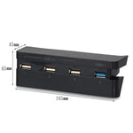 2個セット PS4 Slim 延長 USB アダプター アクセサリー Play Station 4 Slim コンソール USB HUB 3.0 高速, PS4 Slim用
