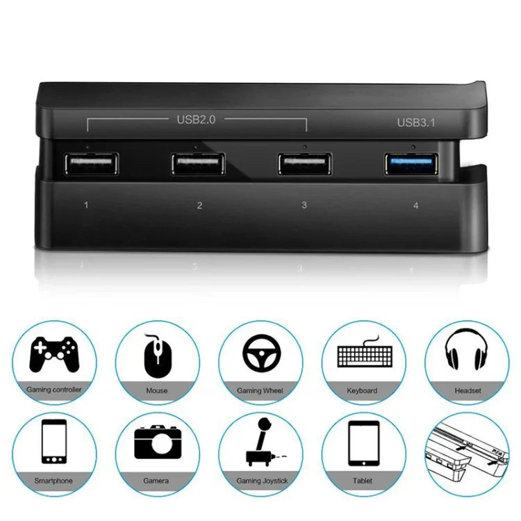 2個セット PS4 Slim 延長 USB アダプター アクセサリー Play Station 4 Slim コンソール USB HUB 3.0 高速, PS4 Slim用
