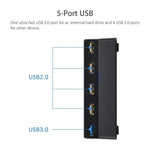 2個セット PS4 Slim 延長 USB アダプター アクセサリー Play Station 4 Slim コンソール USB HUB 3.0 高速, PS4 Slim用